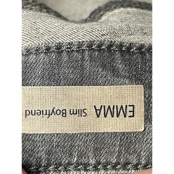 Mavi Jeans Emma Slim Boyfriend Jeans Womens 30/32 Gray Stretch Zip Fly Denim - Picture 10 of 13